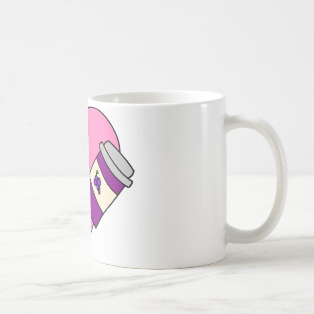 Taza De Café Amo la mantequilla y la jalea de cacahuete (Derecha)