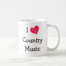 Taza De Café Amo la música country