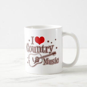 Taza De Café Amo la música country