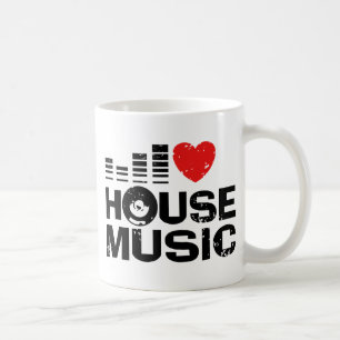 Taza De Café Amo la música de House