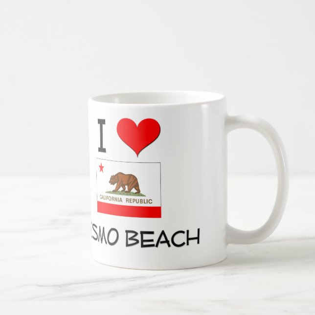 Taza De Café Amo la PLAYA California de PISMO (Derecha)
