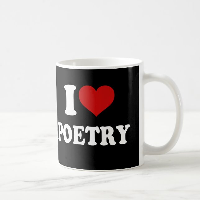 Taza De Café Amo la poesía (Derecha)