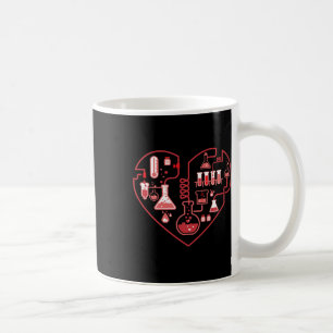 Taza De Café Amo la química corazón de la ciencia para el profe