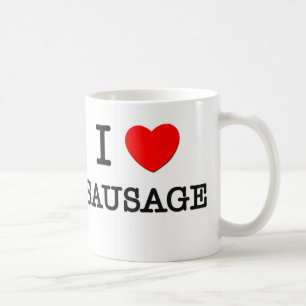 Taza De Café Amo la salchicha