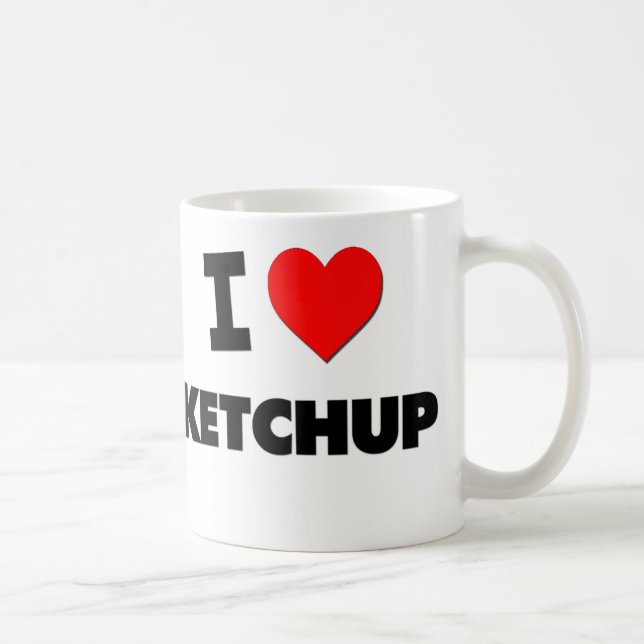 Taza De Café Amo la salsa de tomate (Derecha)