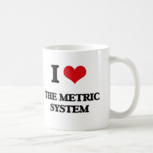 Taza De Café Amo la sistema métrico