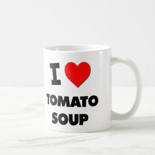 Taza De Café Amo la sopa del tomate (la comida)