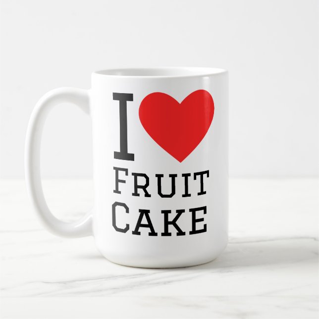 Taza De Café Amo la torta de frutas  (Izquierda)