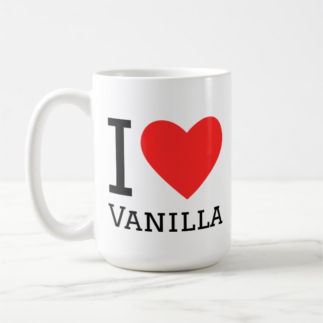 Taza De Café Amo la vainilla (Izquierda)