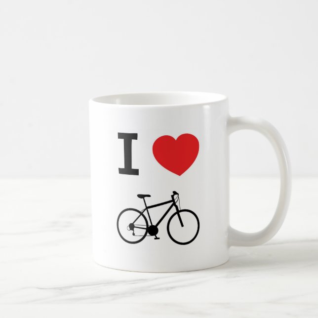 Taza De Café Amo las bicis (Derecha)