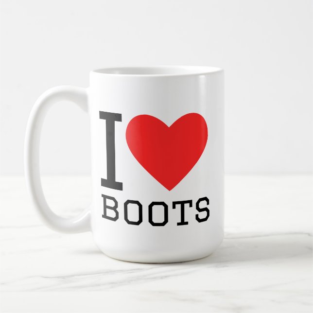 Taza De Café Amo las botas (Izquierda)