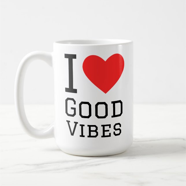 Taza De Café Amo las buenas vibras (Izquierda)