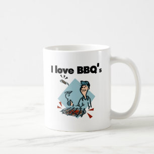 Taza De Café Amo las camisetas y los regalos de BBQs
