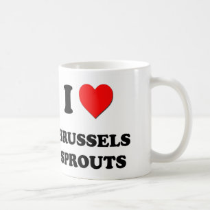 Taza De Café Amo las coles de Bruselas