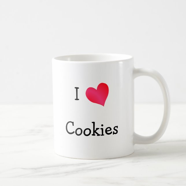 Taza De Café Amo las cookies (Derecha)