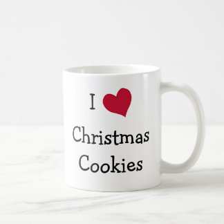 Taza De Café Amo las cookies de los Navidades