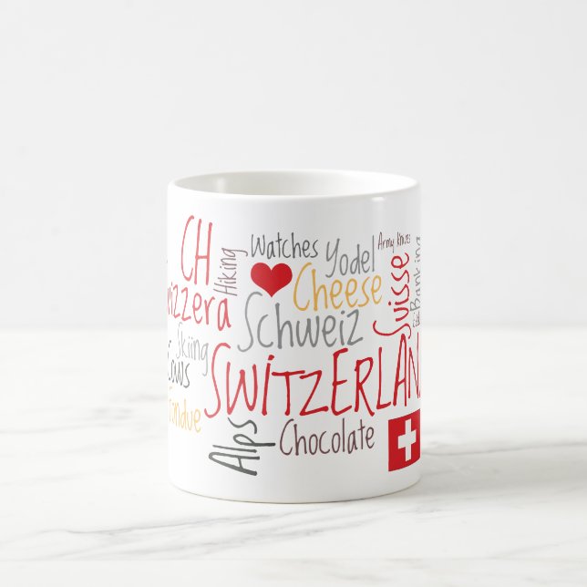 Taza De Café Amo las cosas suizas preferidas de Suiza (Centro)