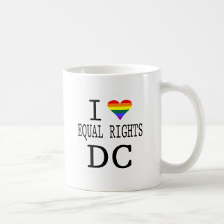 Taza De Café Amo las derechas iguales de DC