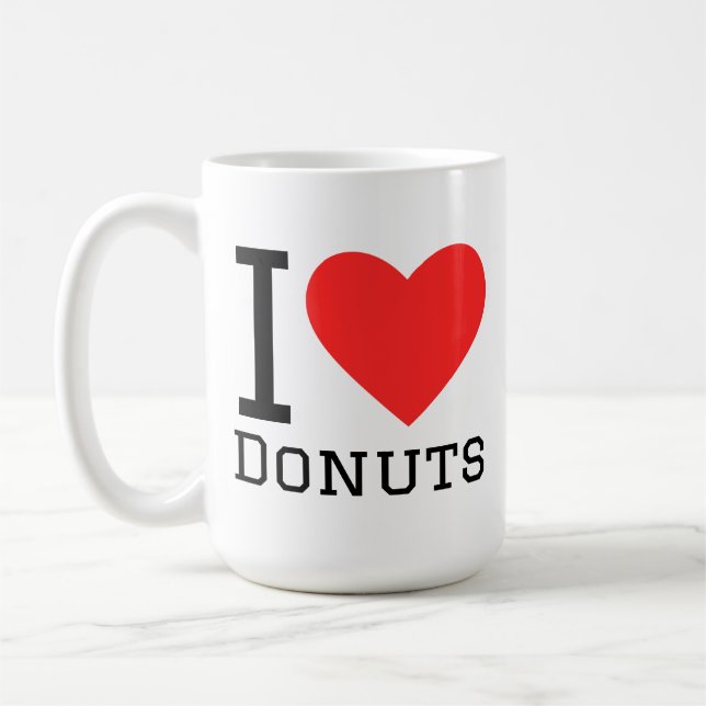 Taza De Café Amo las donas  (Izquierda)