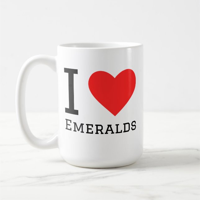 Taza De Café Amo las esmeraldas (Izquierda)