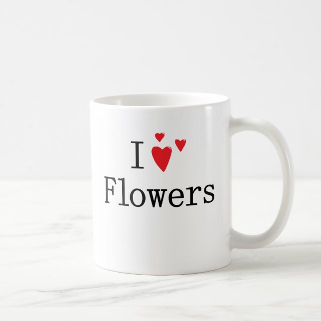 Taza De Café Amo las flores (Derecha)