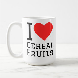 Taza De Café Amo las frutas de cereales