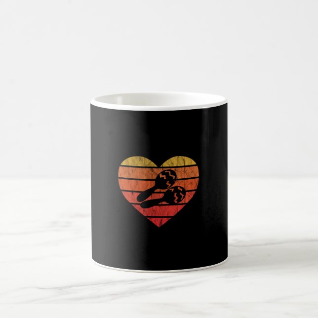 Taza De Café Amo las Maracas Cubanas de Percusión (Centro)