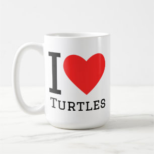 Taza De Café Amo las tortugas