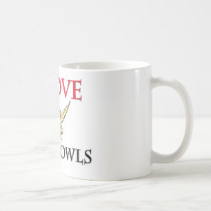 Taza De Café Amo lechuzas comunes