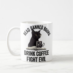 Taza De Café Amo leer libros prohibidos BookWorm Amo libros pro
