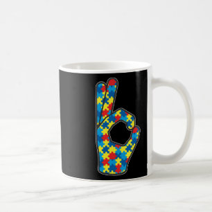 Taza De Café Amo lenguaje Rótulo Autismo Ayuda para la toma de
