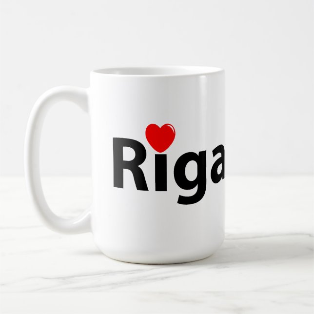 Taza De Café Amo Letonia Riga (Izquierda)
