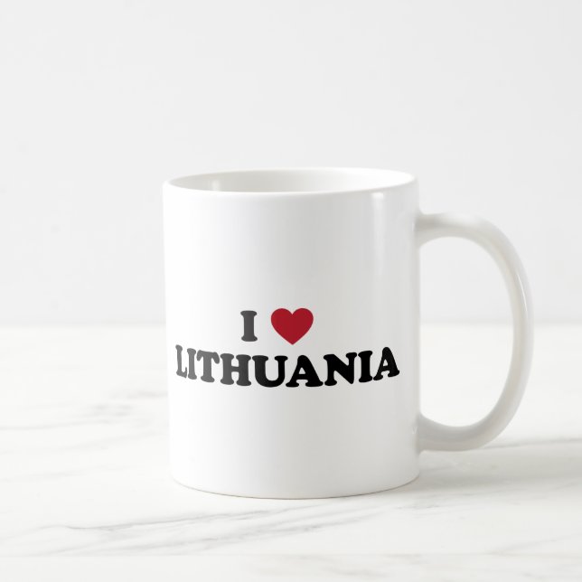 Taza De Café Amo Lituania (Derecha)