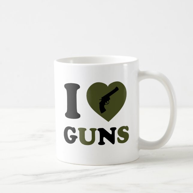 Taza De Café Amo los armas (Derecha)