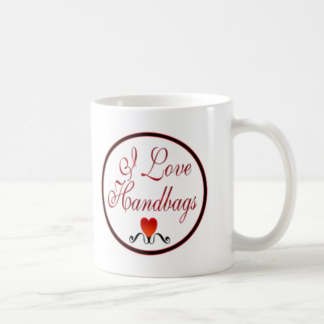 Taza De Café Amo los bolsos (Derecha)