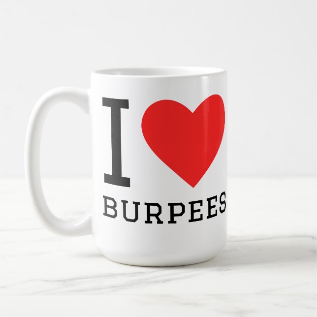 Taza De Café Amo los burpees (Izquierda)
