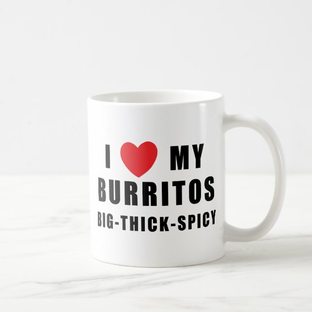 Taza De Café Amo los Burritos (Derecha)