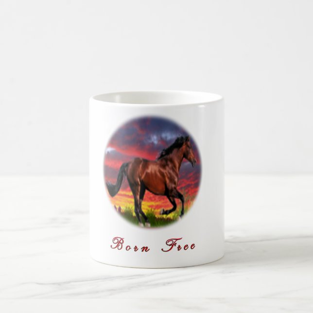 Taza De Café Amo los Caballos (Centro)