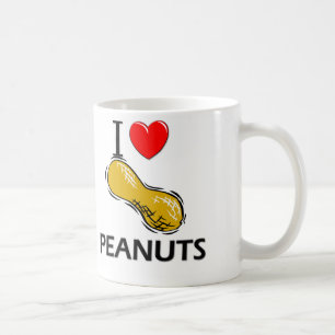 Taza De Café Amo los cacahuetes