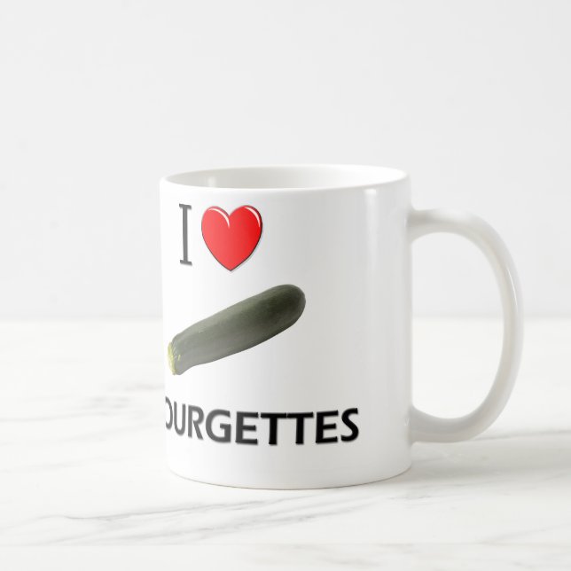 Taza De Café Amo los calabacines (Derecha)