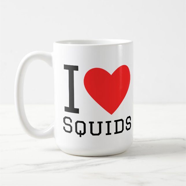 Taza De Café Amo los calamares (Izquierda)