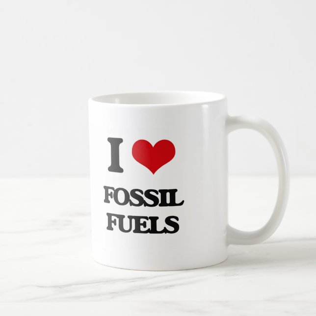 Taza De Café AMO los combustibles fósiles (Derecha)