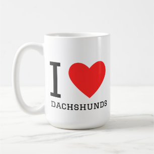 Taza De Café Amo los dachshunds