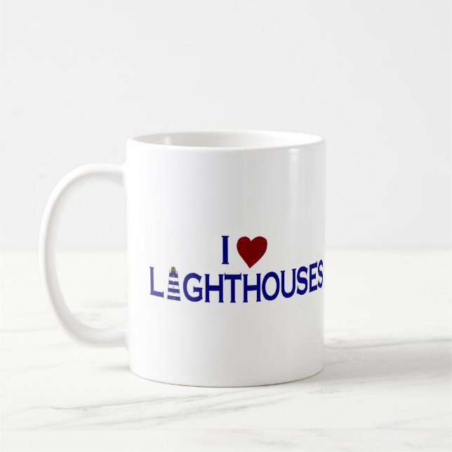 Taza De Café Amo los faros (Izquierda)