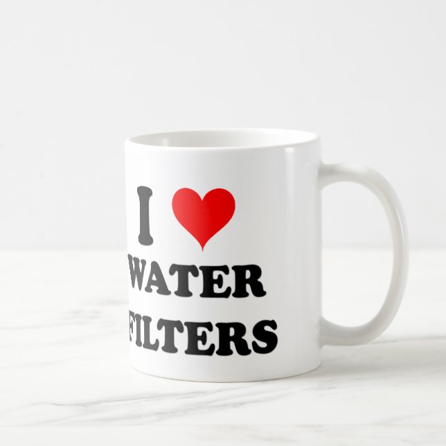 Taza De Café Amo los filtros de agua (Derecha)