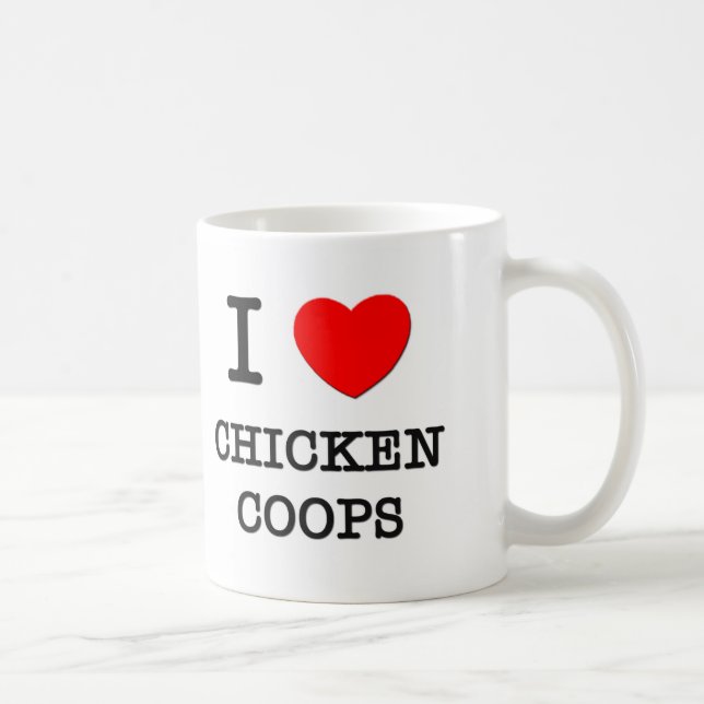 Taza De Café Amo los gallineros de pollo (Derecha)
