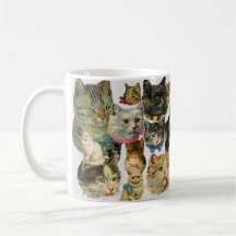 "Amo los gatos" Collage Mug