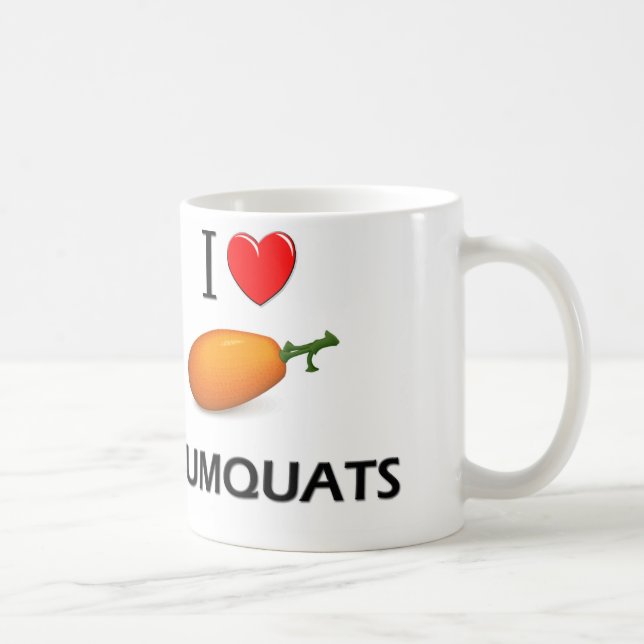 Taza De Café Amo los kumquats (Derecha)