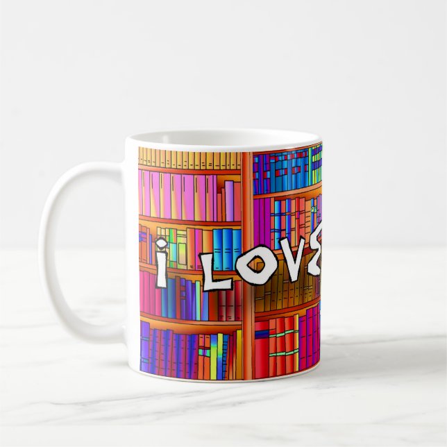 Taza De Café Amo los libros (Izquierda)