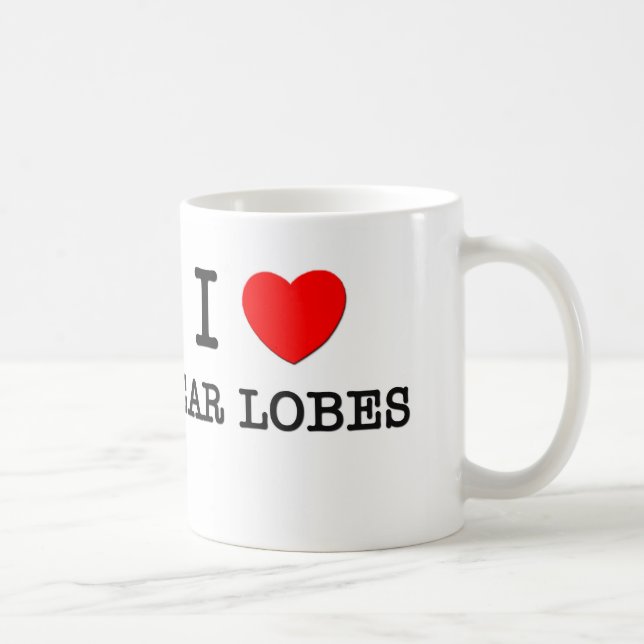 Taza De Café Amo los lóbulos de oído (Derecha)